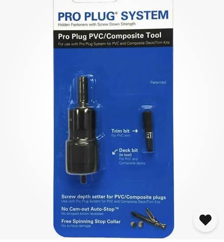 Photo of Pro plug tool for Azek/timbertek (Wallingford) #1