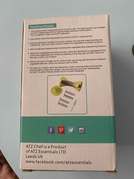Photo of free ATZ Chef Spiralizer (Coveney CB6) #4