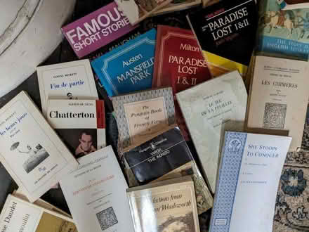 Photo of free french/english/latin lit textbooks (Ridgeway NP20) #1