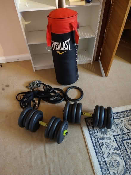 Photo of free Punch bag. Dumb bells (Cricklewood NW2) #1
