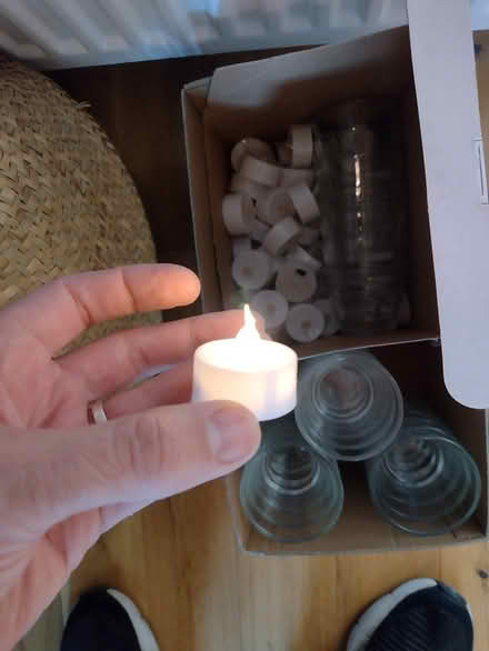 Photo of free Artificial tealights and holders (Dennistoun G31) #1