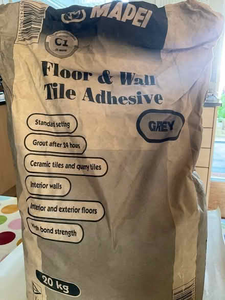 Photo of free Tile adhesive - grey (Eynsham OX29) #1