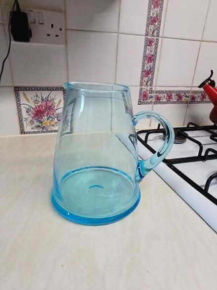 Photo of free Blue glass jug. Good condition, no chips or cracks. (Theale RG7) #1
