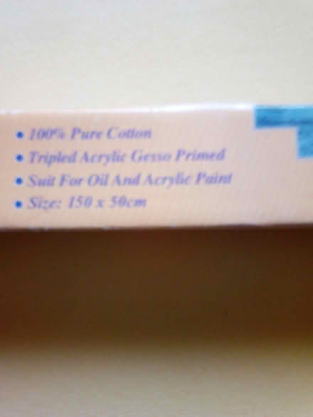 Photo of free Canvas in roll (Blacon CH1) #2