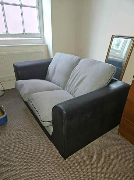 Photo of free Grey/black 2 Seater Sofa (Nottingham, Lenton, NG7) #1