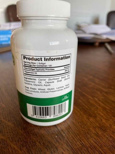 Photo of free Peppermint oil food suplement (Thornhill FK8) #2