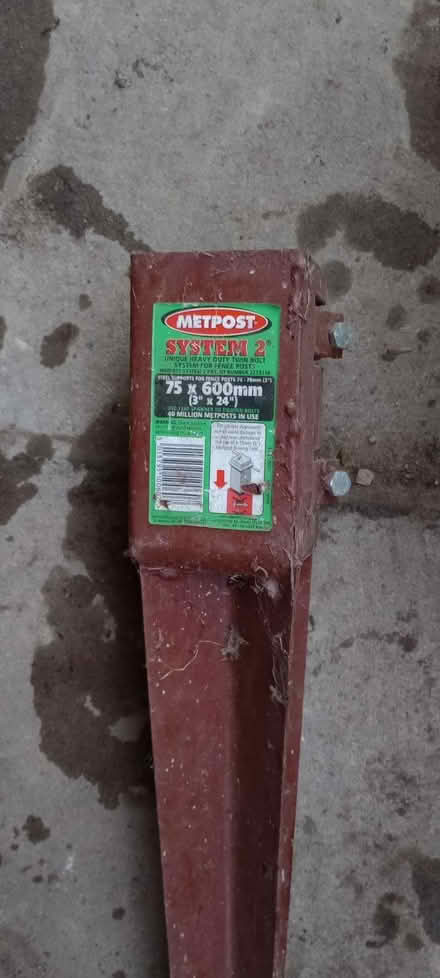 Photo of free Metpost for fence post (Sherrard's Green WR14) #2