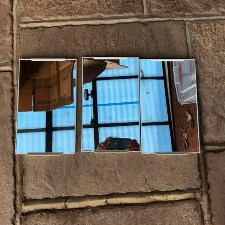 Photo of free 3 Mirrors With Wite Plastic Backs (Hazlemere HP15) #1