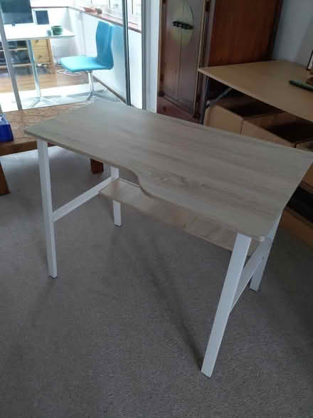 Photo of free Lv. life Computer Desk with Shelve, white/oak (Bedwell SG1) #2