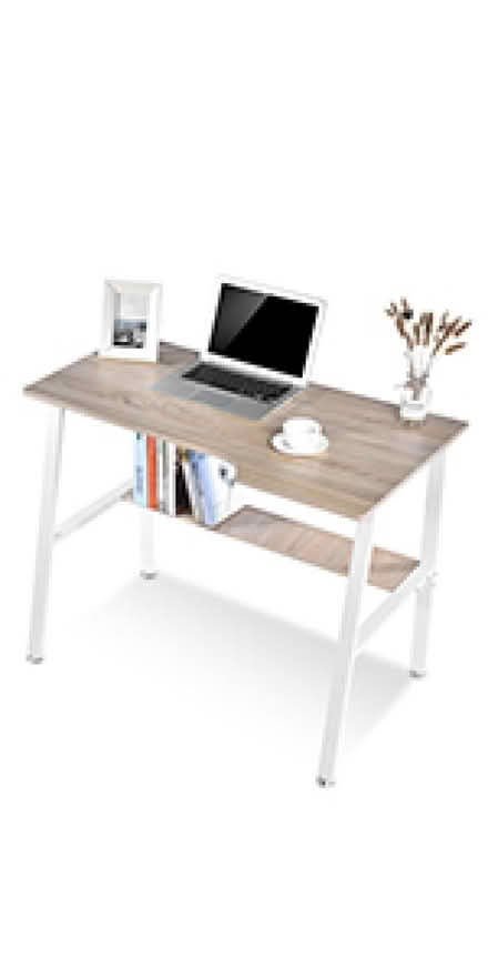 Photo of free Lv. life Computer Desk with Shelve, white/oak (Bedwell SG1) #1
