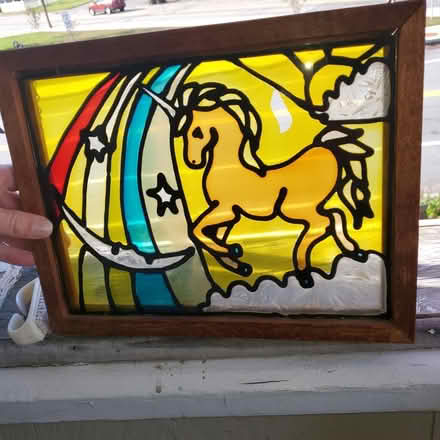 Photo of free Colorful Stained Glass Unicorn (Framingham 126 & Hartford) #1