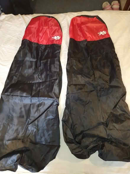 Photo of free Pair of car seat covers for front seats - black/red stretchy (Gayton CH60) #1