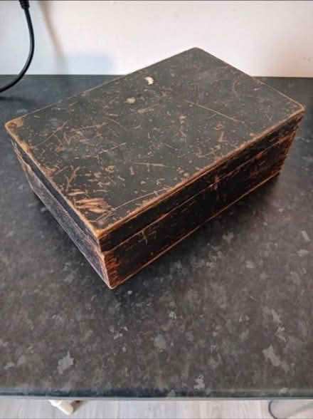 Photo of free Wooden storage box (Blandford) #1