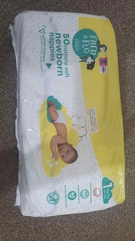 Photo of free Tesco newborn size 1nappies (Leicester) #1