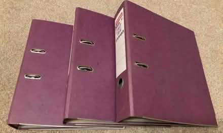Photo of free Three lever arch files (Burton Joyce NG14) #1