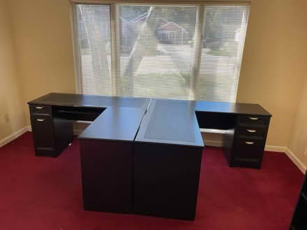 Photo of free 2 L-Shaped desks (Norwell) #1