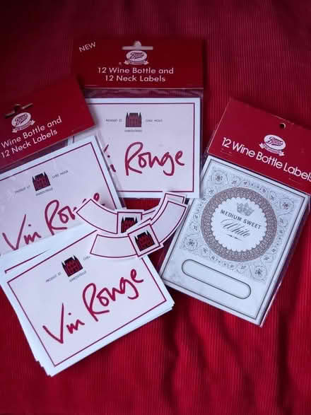 Photo of free wine bottle labels (Barkingside IG6) #1