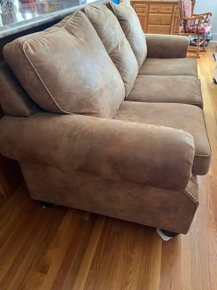 Photo of free Faux Suede Sofa (Montrose) #2