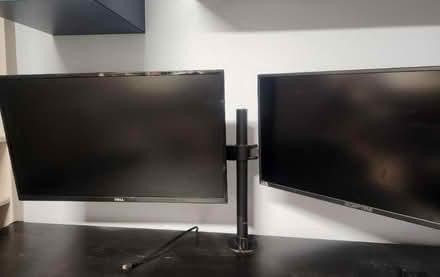 Photo of free 2 Monitors and Desk Mount (Thornton 88th and York St) #1