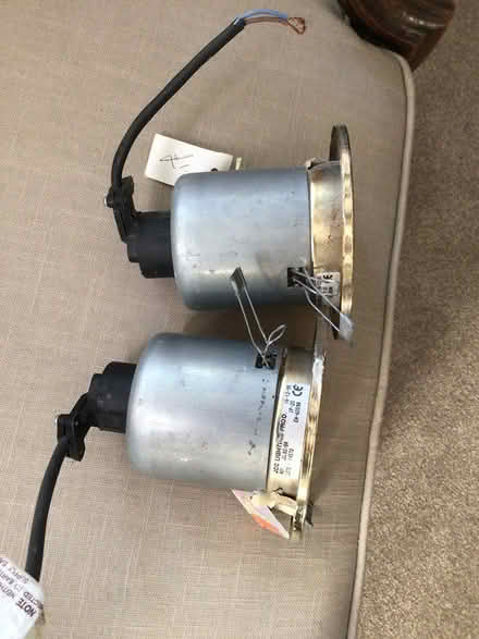 Photo of free ceiling lights x 2 brass (Horsham) #2