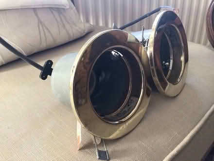 Photo of free ceiling lights x 2 brass (Horsham) #1