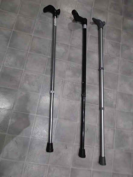 Photo of free 3 Walking sticks, adjustable height (GU17) #1