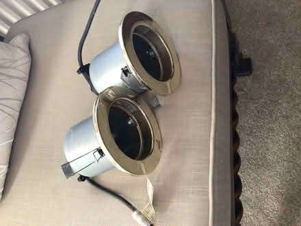 Photo of free ceiling lights x 2 brass (Horsham) #3