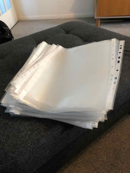 Photo of free Clear A4 Sleeves For Ring Binders (200+) (Halstead CO9) #1