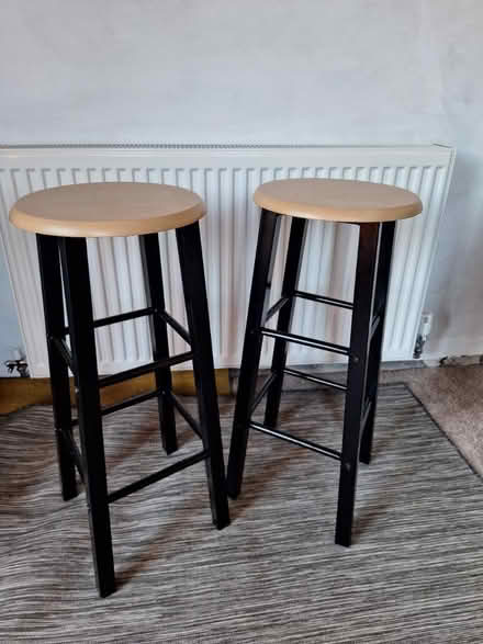 Photo of free Pair of breakfast bar stools (Pemberton WN5) #1