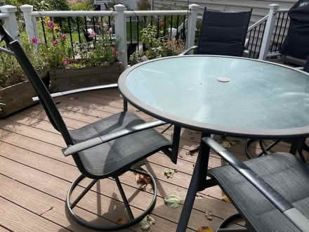 Photo of free Outdoor patio table and chairs (South Leesburg near Brambleton) #4