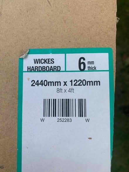 Photo of free Two offcuts of hardboard 6mm (Chesham HP5) #4
