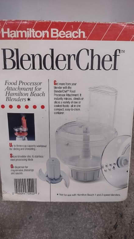 Photo of free Hamilton Beach Food Processor (Saddle Brook) #2