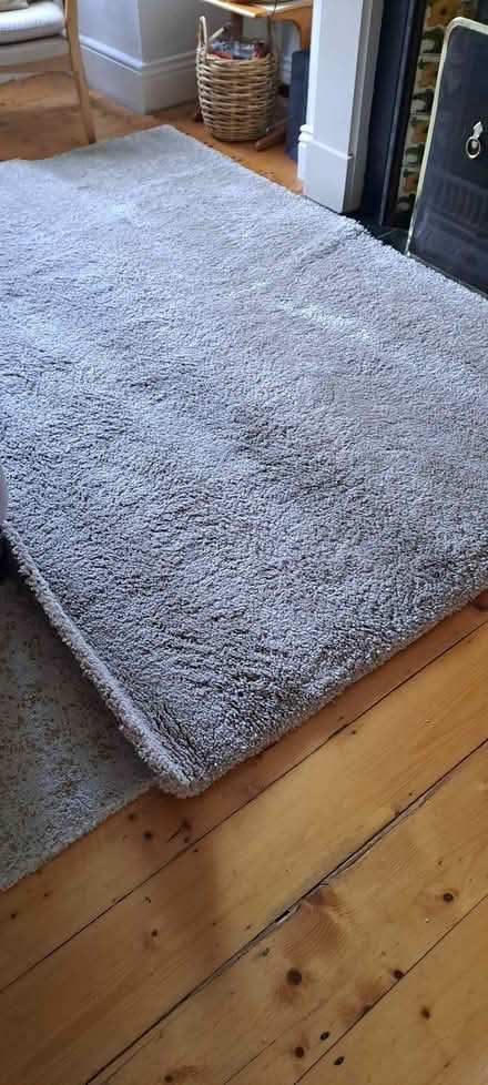 Photo of free Grey shaggy rug (Terenure) #1
