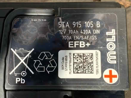 Photo of free Car battery (Cranleigh GU6) #1