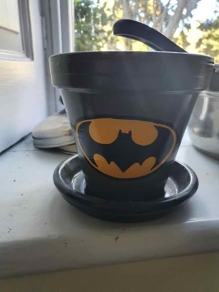 Photo of free Batman flower pot and drainage tray (Boughton ME13) #1