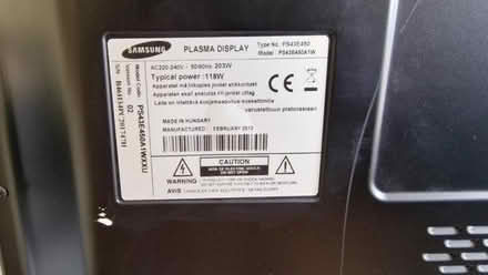Photo of free TV - 43" Plasma (Selmeston BN26) #2