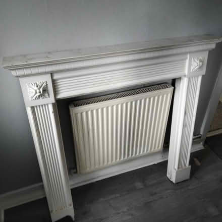 Photo of free White wooden fire surround (Macclesfield SK11) #1