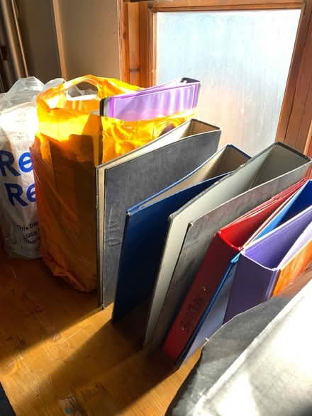 Photo of free A4 binders and stationary (Radstock BA3) #1