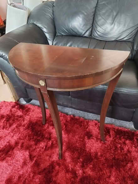 Photo of free Dark wood side table (Seaford BN25) #1
