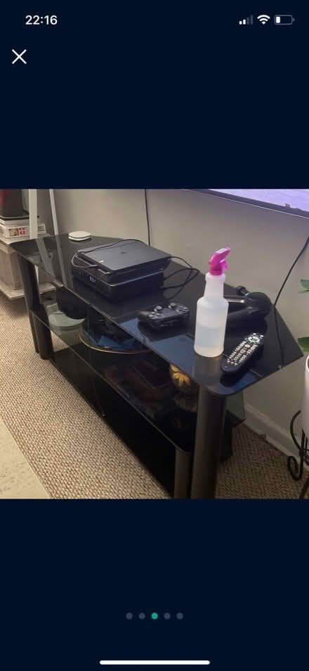 Photo of free Glass TV Console (Flushing) #3