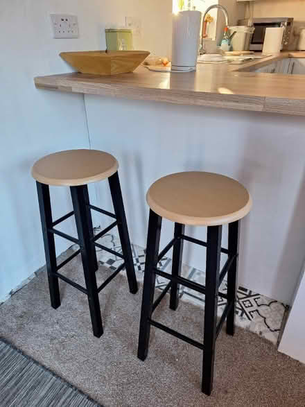 Photo of free Pair of breakfast bar stools (Pemberton WN5) #2