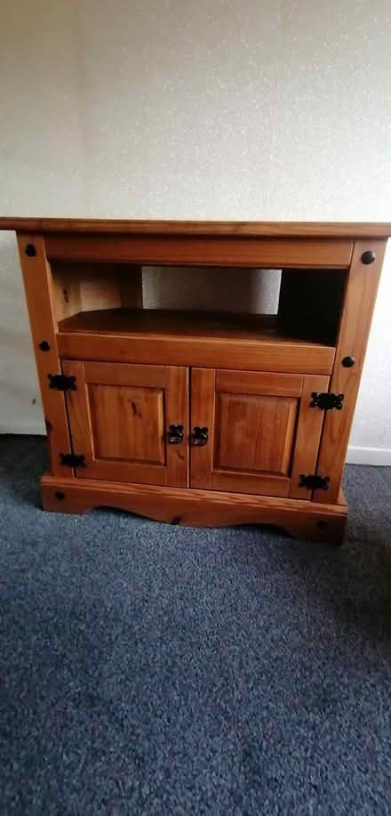Photo of free Pine tv corner unit (Easthampstead RG12) #2