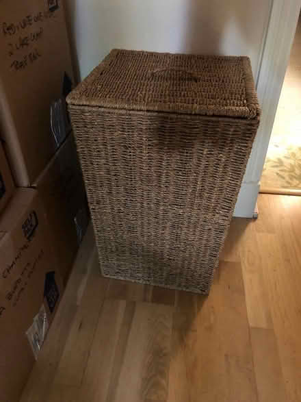 Photo of free Laundry basket in wicker (Wimbledon Village SW19) #1