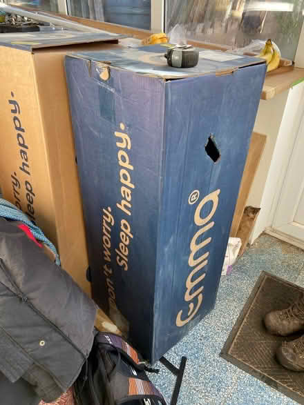 Photo of free 2x large cardboard boxes. 120cm h (Peasedown St John) #1
