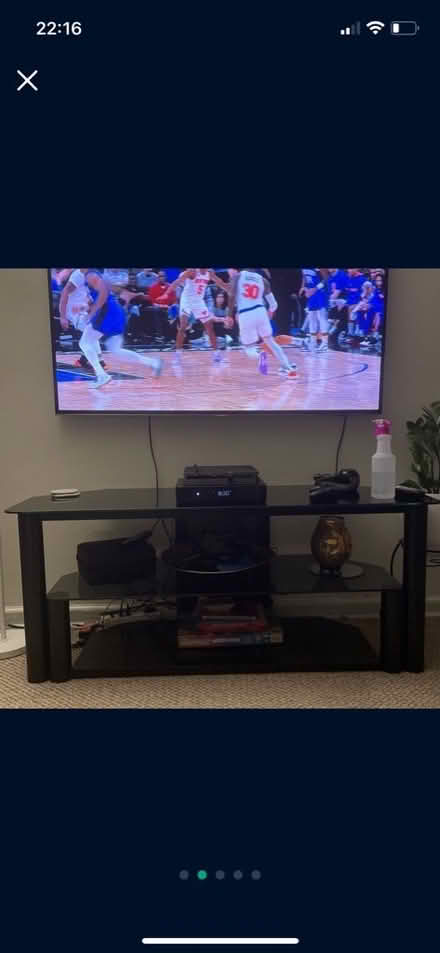 Photo of free Glass TV Console (Flushing) #2