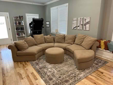 Photo of free Curved Sofa Sectional with Ottoman (Cooper Young) #1