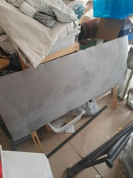 Photo of free Light grey Headboard (Collier Row) #1