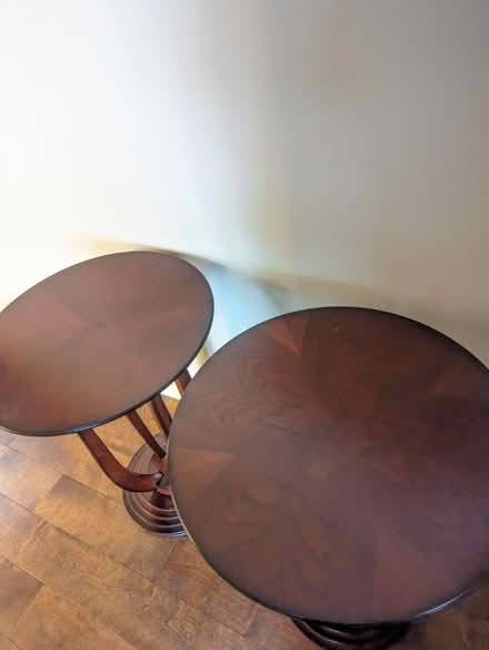 Photo of free 2 matching side tables (Riverside Drive) #2