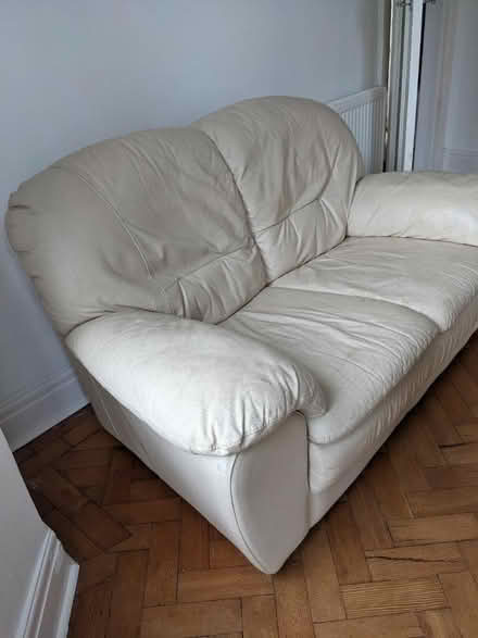 Photo of free 2 seater cream sofa (Woolton L25) #2