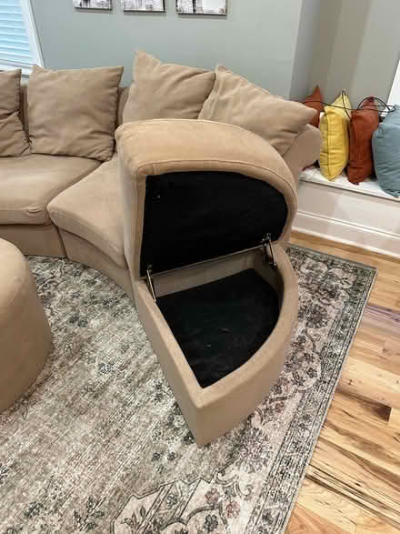Photo of free Curved Sofa Sectional with Ottoman (Cooper Young) #2
